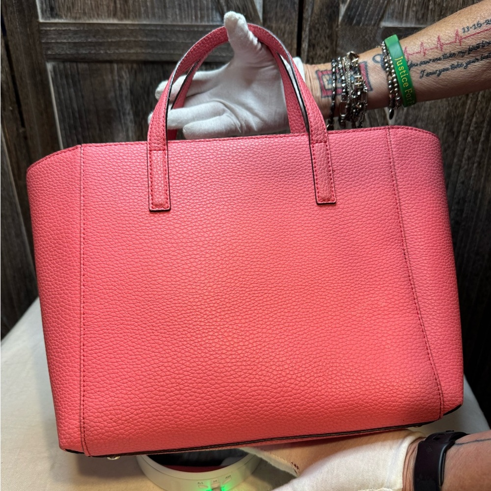 Kate Spade Coral Satchel with Bow Detail EUC - Picture 4 of 8